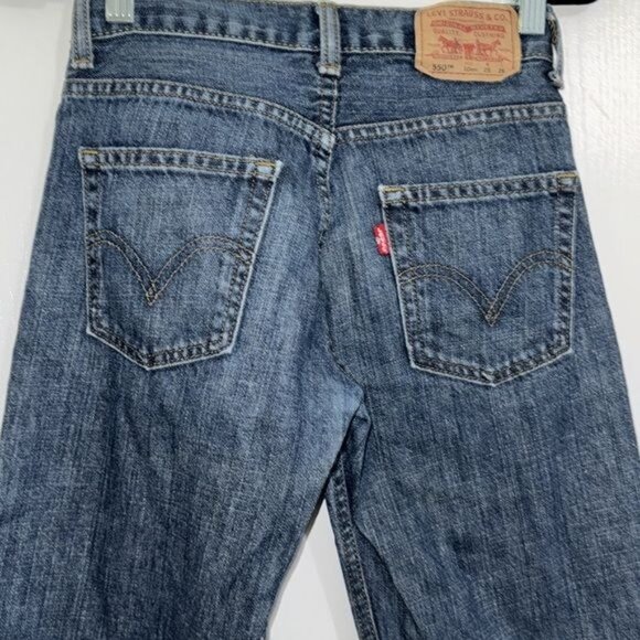 Levis 550 Relaxed Fit Jeans 100% Cotton Denim 25x25 Made In Pakistan - Picture 7 of 9